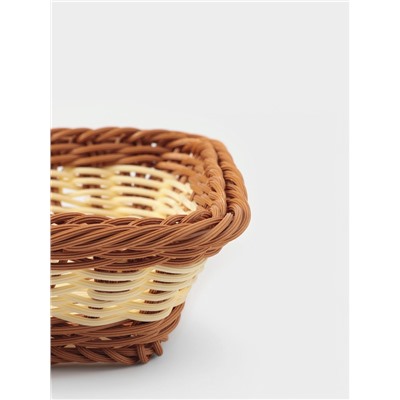 Корзинка для подачи Доляна «Молочный шоколад», 30×19.5×6 см, коричневая