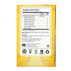Yogi Tea, манго и имбирь, без кофеина, 16 чайных пакетиков, 32 г (1,12 унции)