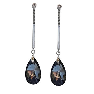 Серьги с кристаллами Swarovski