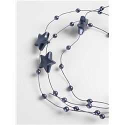 Бусины на леске, «Звёзды», 3/14 мм, 9±0.5 м, серые