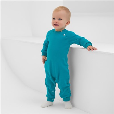 Комбинезон детский MINAKU, рост 56-62 см, изумрудный