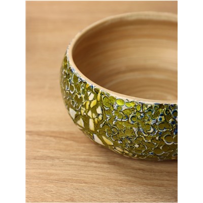 Ваза для фруктов, 15×15×6 см, бамбук