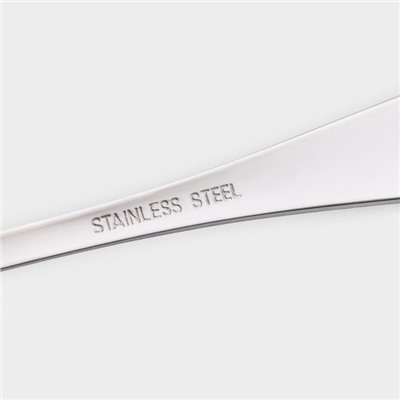 Набор вилок столовых Доляна, h=20.5 см, толщина 2.2 мм, 410 сталь, 3 шт., нержавеющая сталь, серебристый