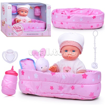 Пупс "Саманта" (пьет, писает) с аксессуарами, в коробке