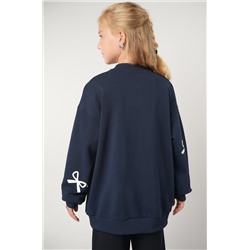 Свитшот оверсайз для девочки из футера трехнитки Happyfox