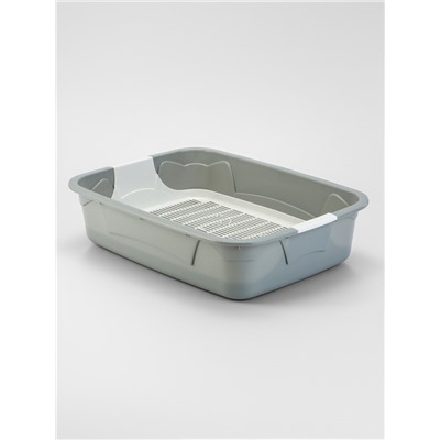 Туалет с сеткой, 44×33×11.5 см, серый, белый