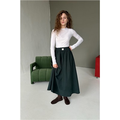 Юбка женская  NATURE087/03/Темно-зеленый
