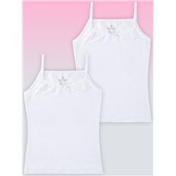 4510-01 Майка для девочек белая (BAYKAR)