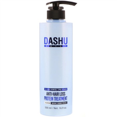Dashu, уход против выпадения волос, с протеинами, 500 мл (16,9 жидк.унций)