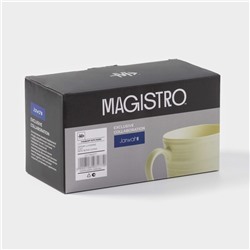Набор кружек Magistro Jarwah Lugerne, 390 мл, 12.5×9.2×10.7 см, 2 шт., фарфор, молочный