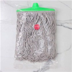 Насадка для швабры верёвочная Доляна, удлинённая насадка 21 см, хлопок, 31×21×4 см, МИКС