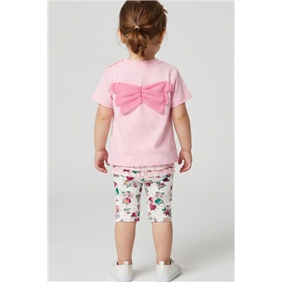 Брюки детские трикотажные для девочек (легинсы укороченные), 2 пары в комплекте PLAYTODAY, 1240078