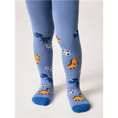 Теплые Conte-kids Колготки SOF-TIKI (махровые внутри) с рисунками