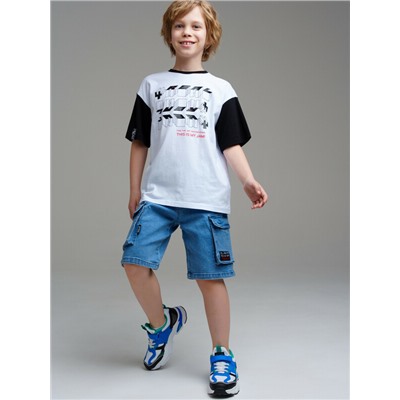 Шорты текстильные джинсовые для мальчиков