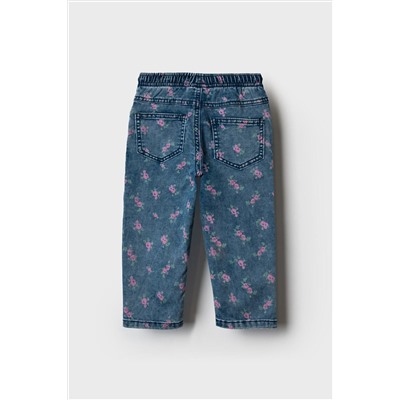 Брюки детские текстильные джинсовые для девочек PLAYTODAY, 1243840