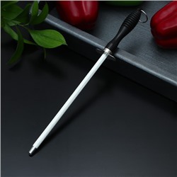 Мусат Доляна, 27 см, круглое сечение, нержавеющая сталь, чёрный