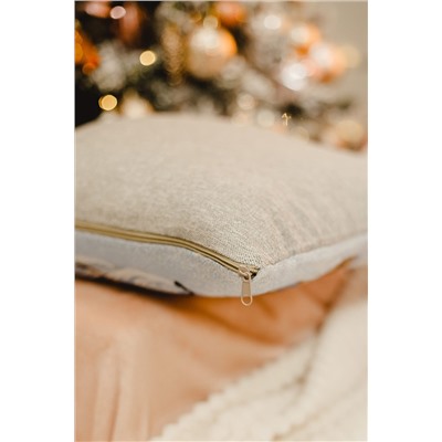 Наволочка декоративная 45х45 Дед мороз на тройке НАТАЛИ, 1071675