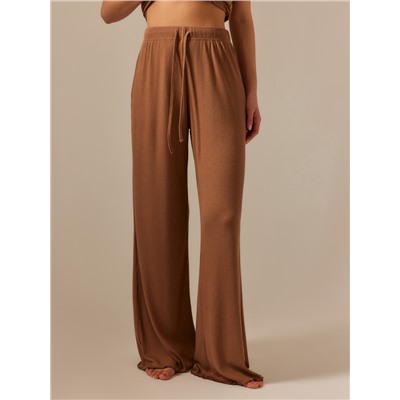 Брюки домашние женские SL HOME Soft Home, размер 48-50, цвет кофейный