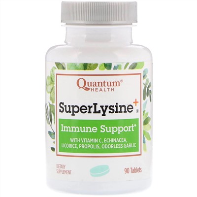 Quantum Health, Super Lysine+, иммунная поддержка, 90 таблеток