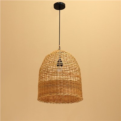Светильник потолочный из ротанга «Трай», 1×120 Вт, Е27, 35×35×43 см