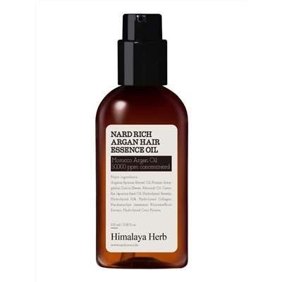 BOUQUET GARNI NARD - МАСЛО ДЛЯ ВОЛОС НА ОСНОВЕ АРГАНЫ RICH ARGAN HAIR ESSENCE OIL, 100 МЛ