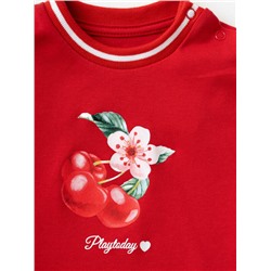 Комплект детский трикотажный для девочек: толстовка, брюки