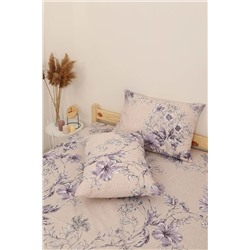 Простыня на резинке перкаль Цветущая лиана