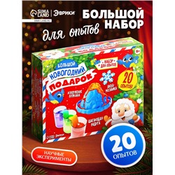 Подарочный набор. Детские опыты «Большой новогодний подарок», для детей