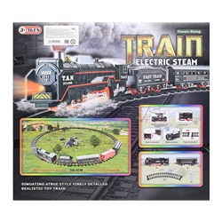 Железная дорога "Train electric steam-2" в коробке