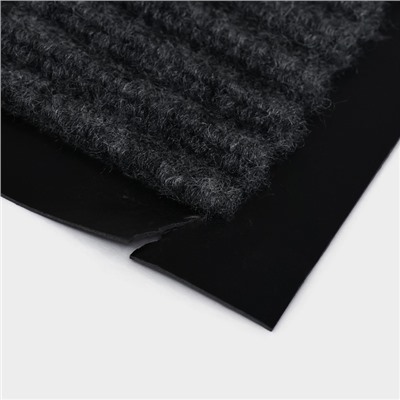 УЦЕНКА Коврик влаговпитывающий ребристый «Стандарт», 50×80 см, цвет серый