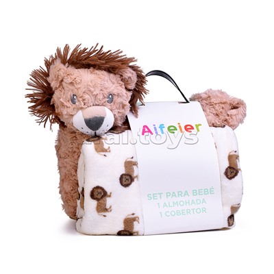 Мягкая игрушка "Лев" с пледом