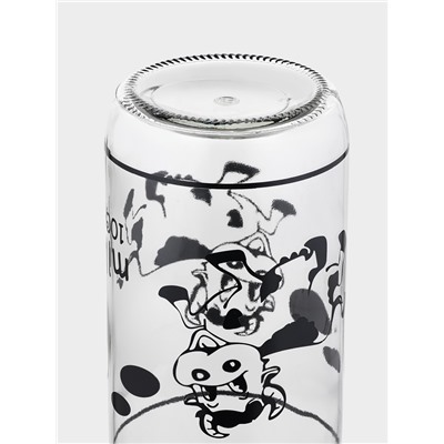 Бутыль для молока Доляна «Коровушка», 1 л, 8.5×25 см, стекло