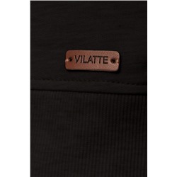 Джемпер с авторским принтом из легкого футера VILATTE, 1026801