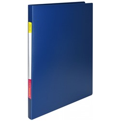 Папка скоросшиватель пластиковая непрозрачная синяя 0,5мм NC4055B inФОРМАТ
