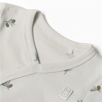 Боди с длинным рукавом «Крошка Я» Olives, рост 80-86, молочное