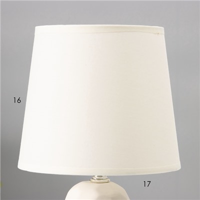 Настольная лампа с абажуром RISALUX «Маркета», Е14, 40 Вт, 18×18×33.5 см