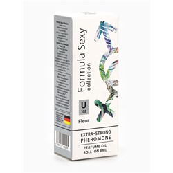 Парфюмерное масло женское с феромонами Formula Sexy Collection Fleur U102, 8 мл (по мотивам Fleur Narcotique (Ex Nihilo)