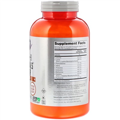 Now Foods, Sports, Amino-9 Essentials Powder, 330 г (11,64 унции)