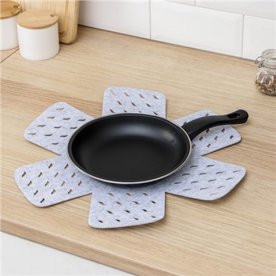 Салфетки - вкладыши для посуды Доляна «Грэй», 2 шт., 38×38 см