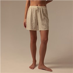 Шорты домашние женские SL HOME Linen, белые, размер S