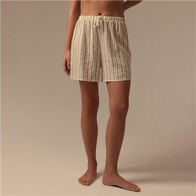 Шорты домашние женские SL HOME Linen, белые, размер S