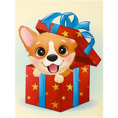 Пакет подарочный новогодний, с вырубной ручкой «Лучший подарок» 18×23×9 см