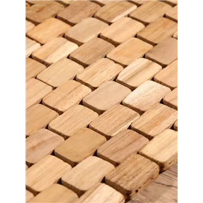 Коврик из тикового дерева, 30×20×0.7 см