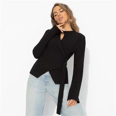 Джемпер хлопковый, Дерзкий минимализм (черный)