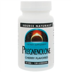 Source Naturals, Прегненолон, со вкусом вишни, 10 мг, 120 леденцов