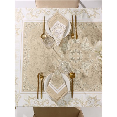 Набор кухонный «Этель. Классика»: скатерть 110×145 см, салфетки 40×40 см, 4 шт., 100% хлопок