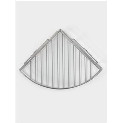 Полка угловая, 1 ярус, 20×20×7 см, хром