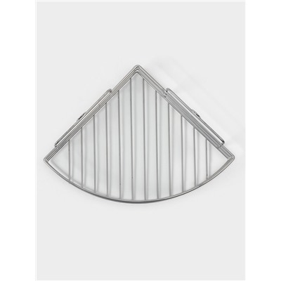 Полка угловая, 1 ярус, 20×20×7 см, хром