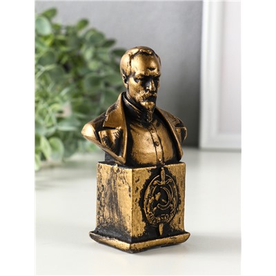 Бюст «Дзержинского Ф.Э.», фигурка гипс, 12×7.5×4.5 см