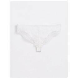 Трусы CONTE LIGHT DAY LBR 1273 Трусы «бразилиана» из хлопка с кружевом женские